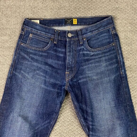 J. CREW 770 Kaihara Japanese Denim Jeans Men's 30 x 32 Fit 30 x 31.5 Blue Cotton - Picture 2 of 14